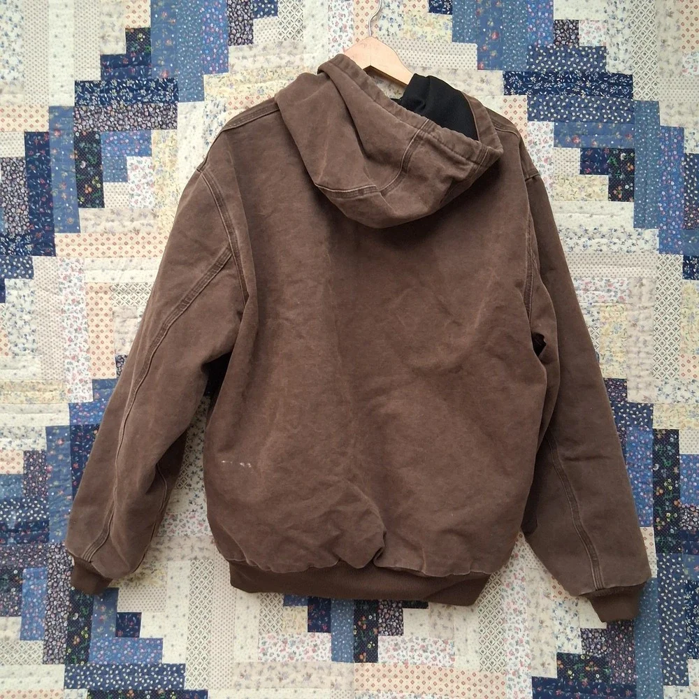 Vintage Carhartt J160 CHT Chestnut Size XL Active Sandstone Canvas Jacket Hooded